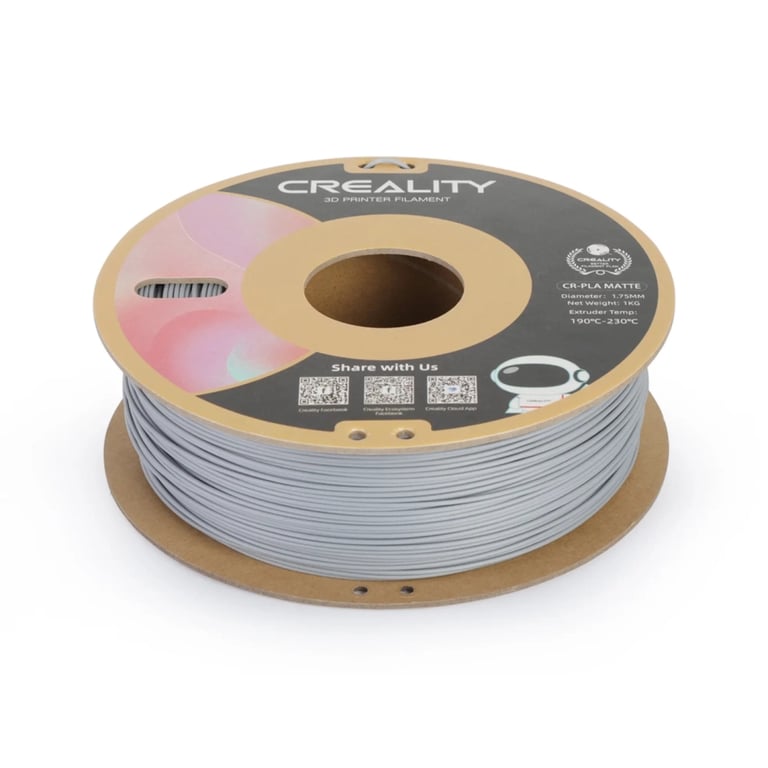 Пластик для 3D-принтера Creality PLA matte 1кг, 1.75мм, gray (3301010299) - фото 2