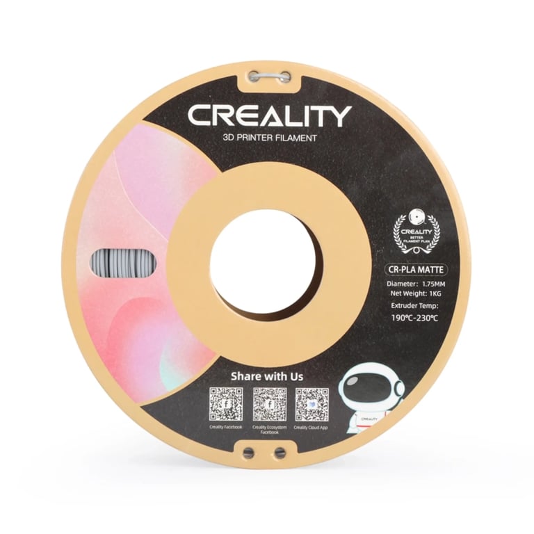 Пластик для 3D-принтера Creality PLA matte 1кг, 1.75мм, gray (3301010299) - фото 4