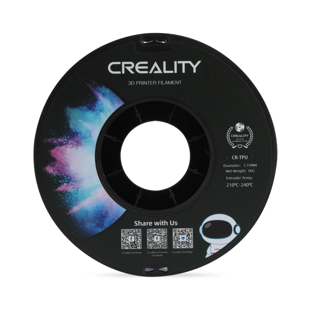 Пластик для 3D-принтера Creality TPU-95A 1кг, 1.75мм, black (3301040040) - фото 4 Пластик для 3D-принтера Creality TPU-95A 1кг, 1.75мм, black (3301040040) - фото 4