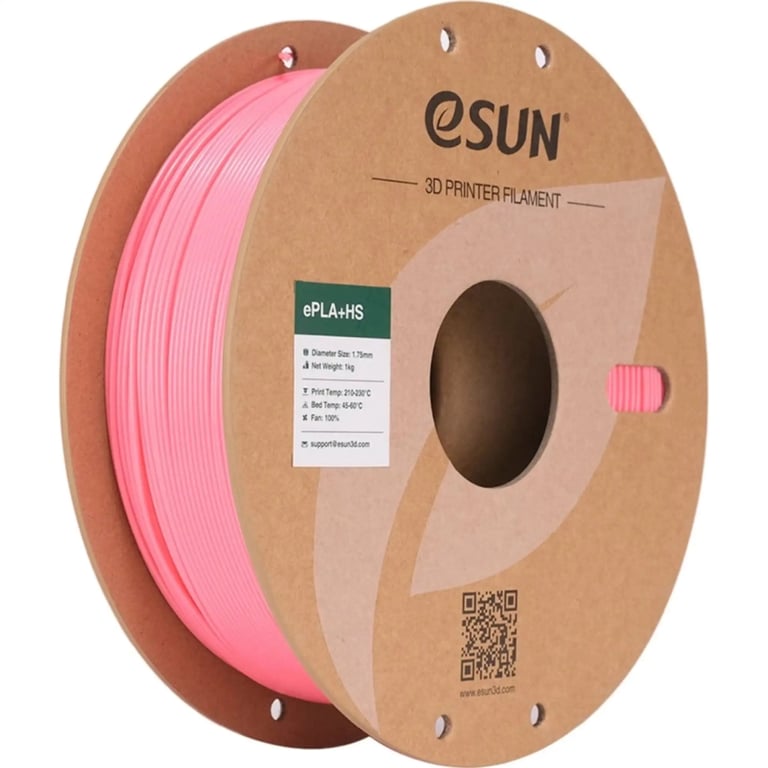 Пластик для 3D-принтера eSUN ePLA+HS, 1,75мм, 1кг, pink (EPLA+HS-P175P1)