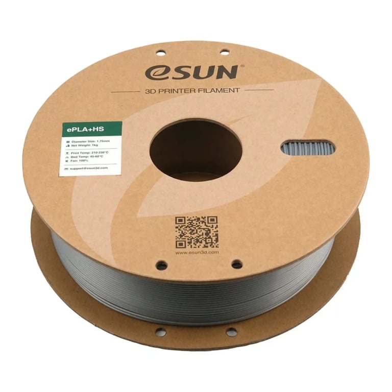 Пластик для 3D-принтера eSUN ePLA+HS, 1,75мм, 1кг, silver (EPLA+HS-P175S1) - фото 2