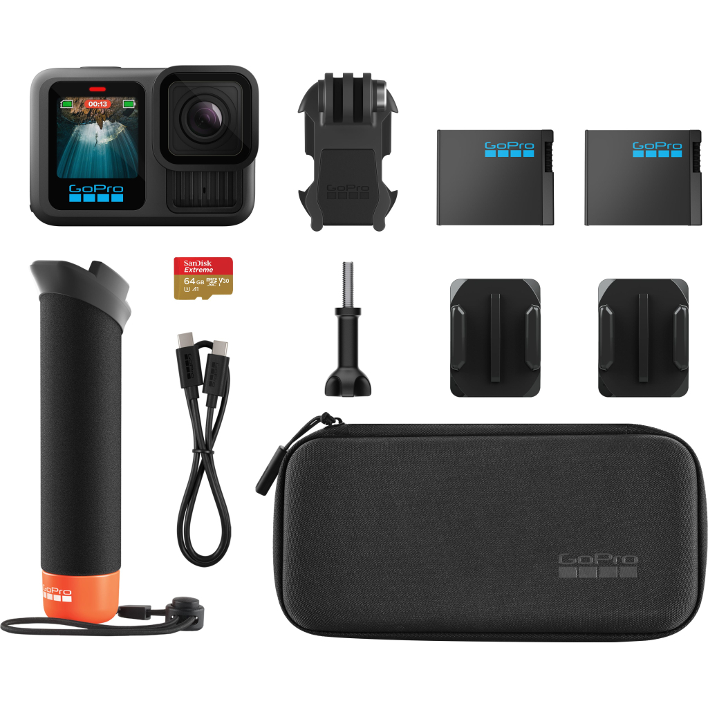 Екшн-камера GoPro HERO13 Black + Enduro + SD Card + Handler Floating (CHDRB-131-RW) - фото 12 Екшн-камера GoPro HERO13 Black + Enduro + SD Card + Handler Floating (CHDRB-131-RW) - фото 12