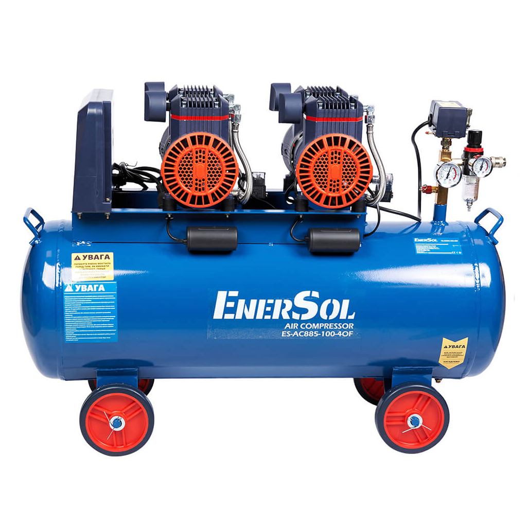 Компресор Enersol безолійний, 885 л/хв, 3.36 кВт, 46.5 кг (ES-AC885-100-4OF) - фото 1