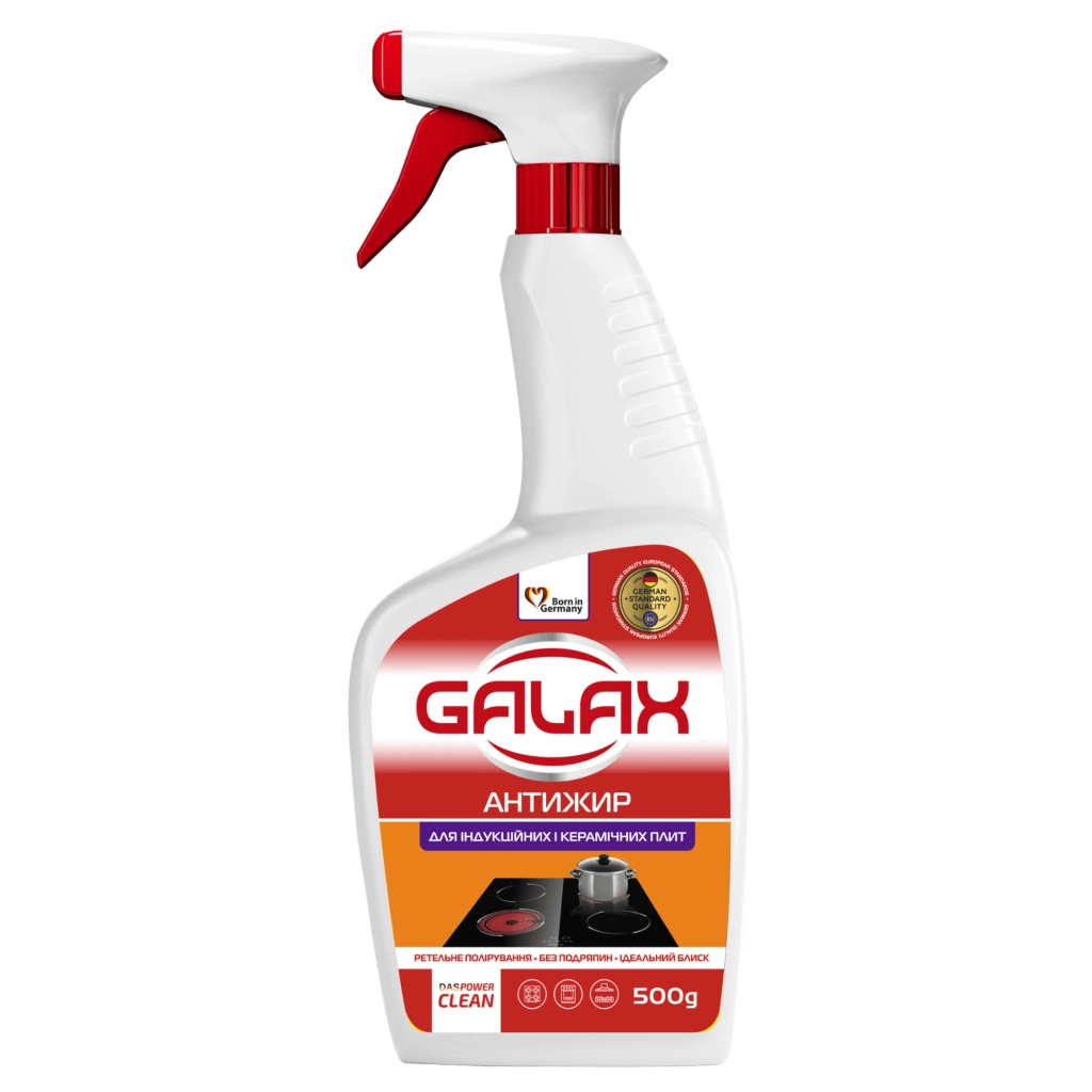 Засіб для чищення склокераміки Galax das PowerClean Антижир 500 г (4823128002321) Засіб для чищення склокераміки Galax das PowerClean Антижир 500 г (4823128002321)