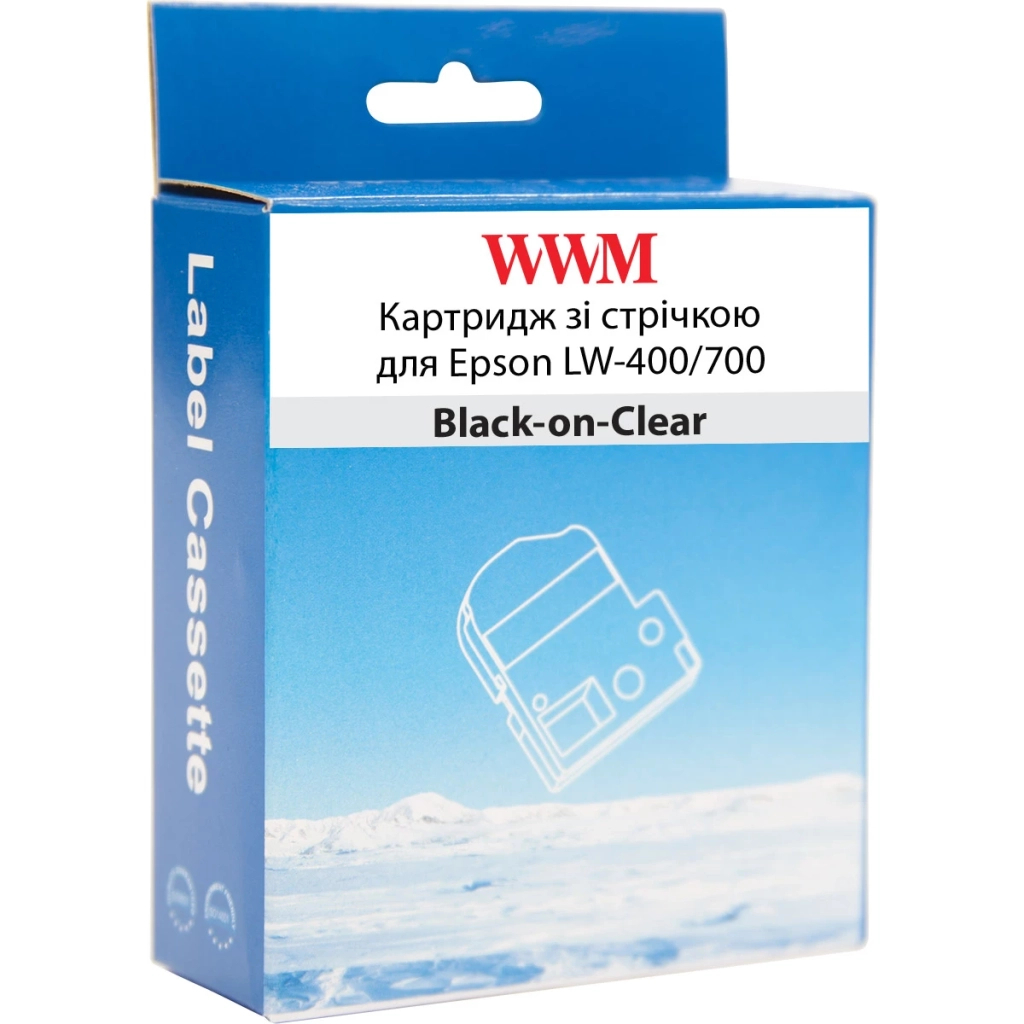 Стрічка для принтера етикеток WWM для Epson LW-400/700 6mm х 8m Black-on-Clear (WWM-ST6K) - фото 2 Стрічка для принтера етикеток WWM для Epson LW-400/700 6mm х 8m Black-on-Clear (WWM-ST6K) - фото 2