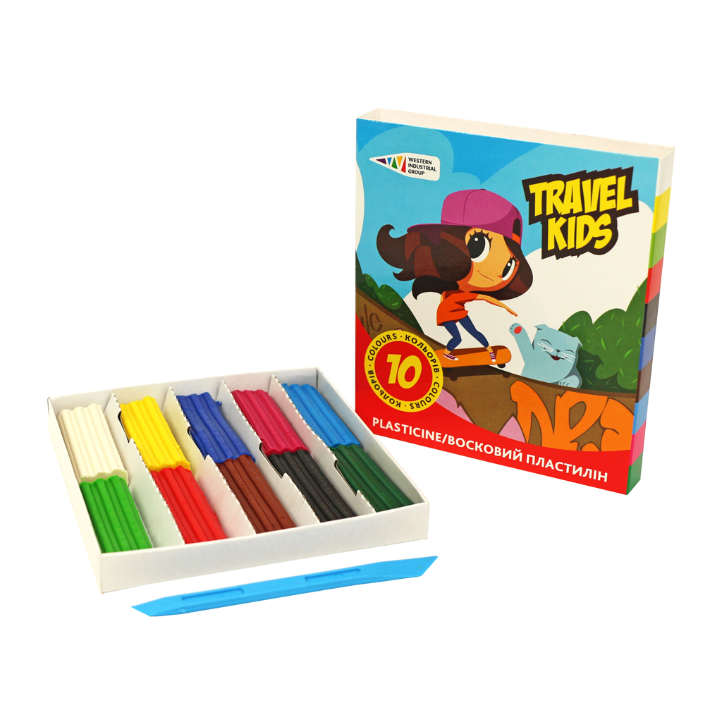 Пластилін ГАММА%27UA Travel kids Зі стеком 10 кольорів 120 г (4820072539859) Пластилін ГАММА%27UA Travel kids Зі стеком 10 кольорів 120 г (4820072539859)