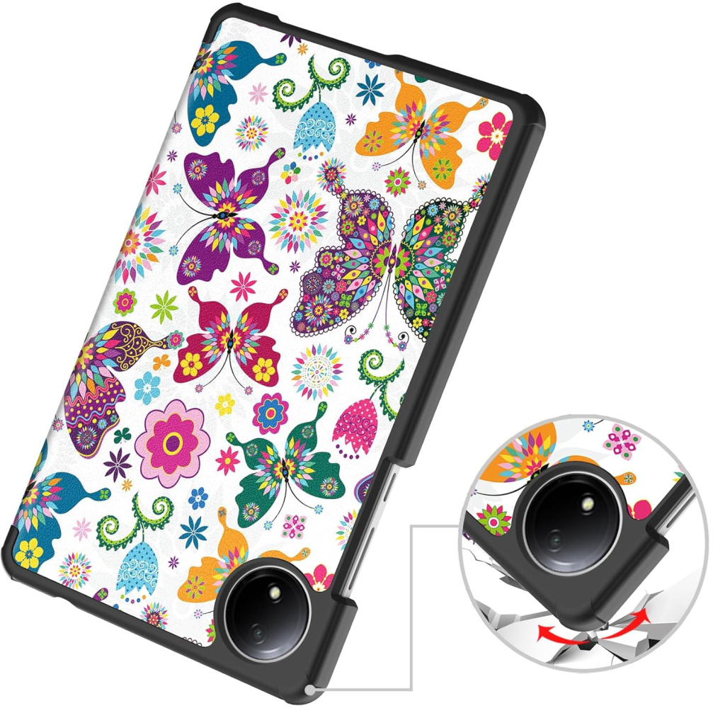 Чохол до планшета BeCover Smart Case Xiaomi Redmi Pad SE 8.7" Butterfly (711910) - фото 4 Чохол до планшета BeCover Smart Case Xiaomi Redmi Pad SE 8.7" Butterfly (711910) - фото 4