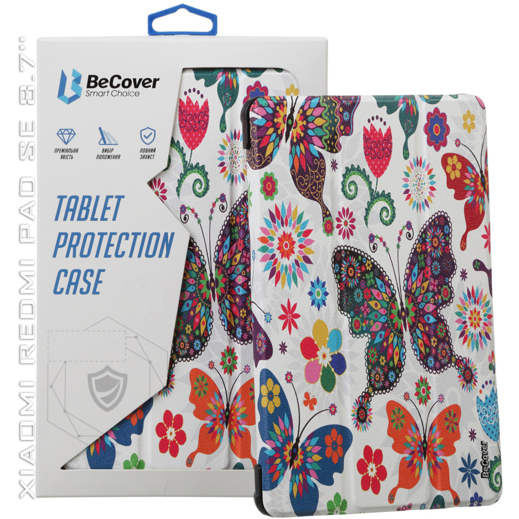 Чохол до планшета BeCover Smart Case Xiaomi Redmi Pad SE 8.7" Butterfly (711910) - фото 7 Чохол до планшета BeCover Smart Case Xiaomi Redmi Pad SE 8.7" Butterfly (711910) - фото 7
