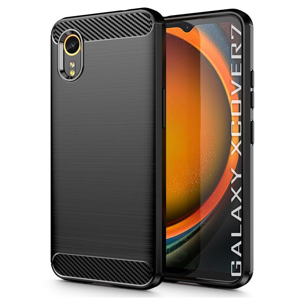 Чохол до мобільного телефона BeCover Carbon Series Samsung Galaxy Xcover7 Black (711892) - фото 1