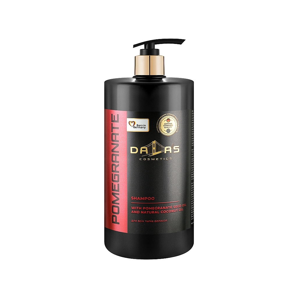 Шампунь Dalas Cosmetics Pomegranate Shampoo З олією гранатових кісточок і натуральною кокосовою олією 1000 г (4262396141637)