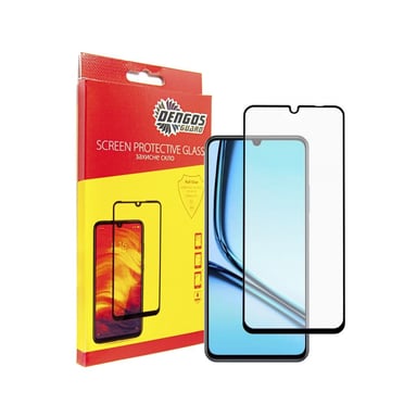 Скло захисне Dengos Ful Glue Realme Note 50 (black) (TGFG-371) - фото 1