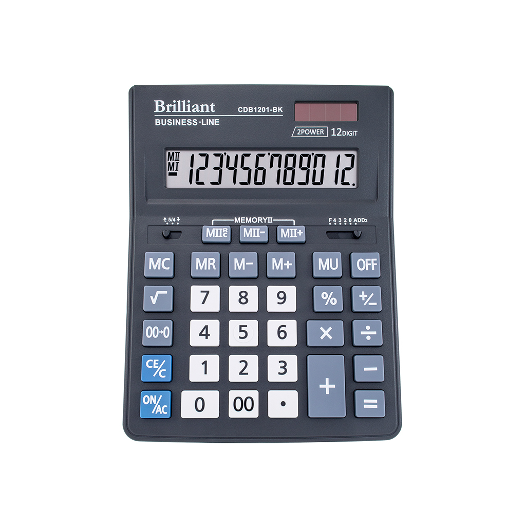 Калькулятор Brilliant CDB1201-BK - фото 1 Калькулятор Brilliant CDB1201-BK - фото 1
