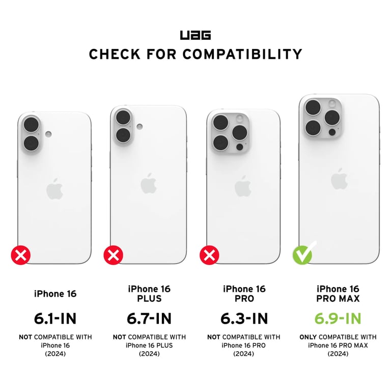 Чохол до мобільного телефона UAG iPhone 16 Pro Max Metropolis LT Magsafe Kevlar Black (114453113940) - фото 7