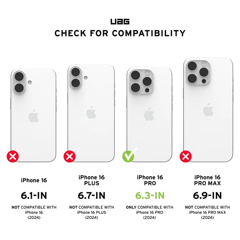 Чохол до мобільного телефона UAG iPhone 16 Pro Pathfinder Magsafe Silver (114468113333) - фото 7