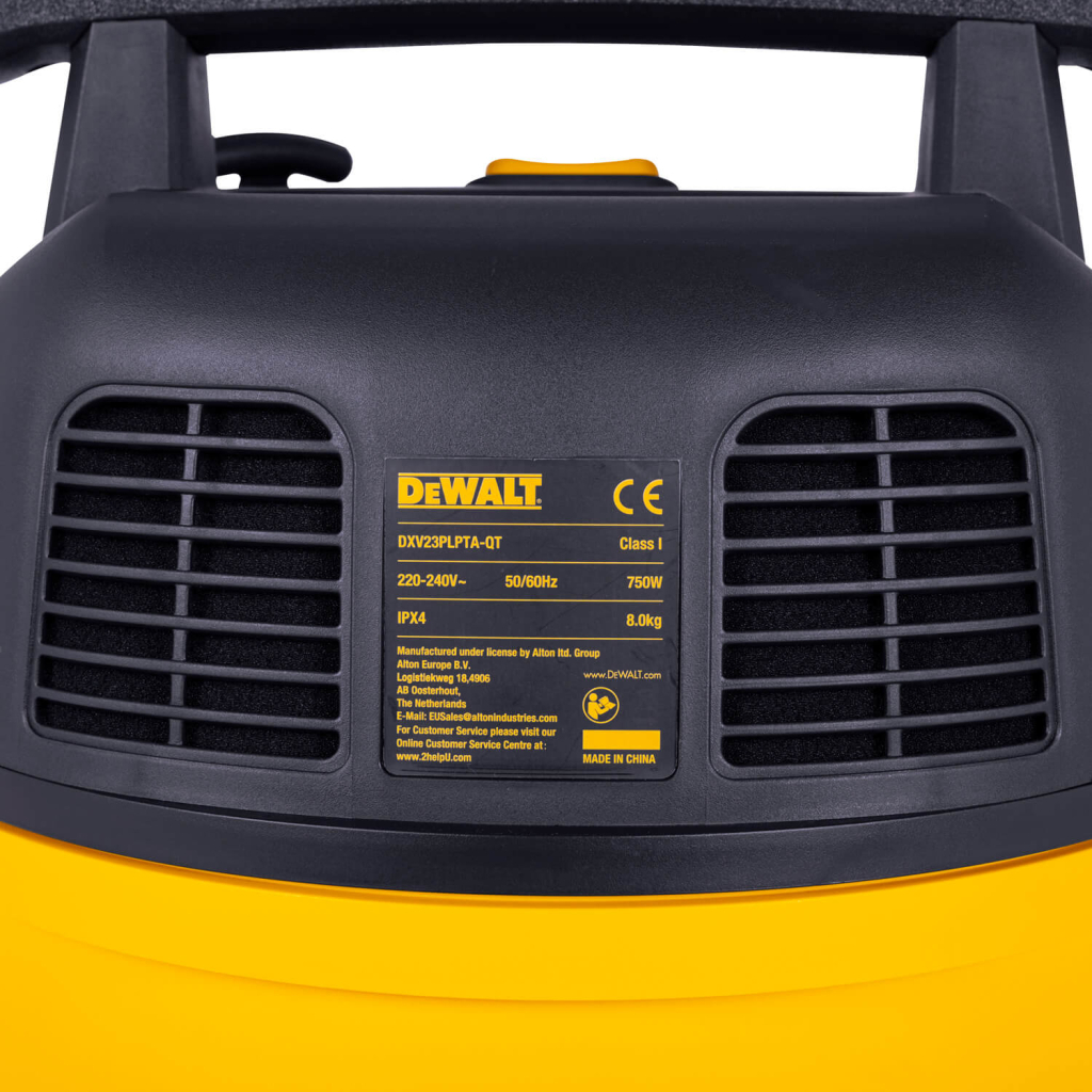 Пилосос будівельний DeWALT 750 Вт, шланг 2.1 м, 23л (DXV23PLPTA-QT) - фото 8 Пилосос будівельний DeWALT 750 Вт, шланг 2.1 м, 23л (DXV23PLPTA-QT) - фото 8