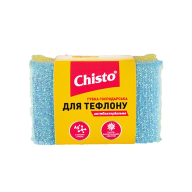 Губки кухонні Chisto Для тефлону Антибактеріальні 2 шт. (4823098413981) - фото 1
