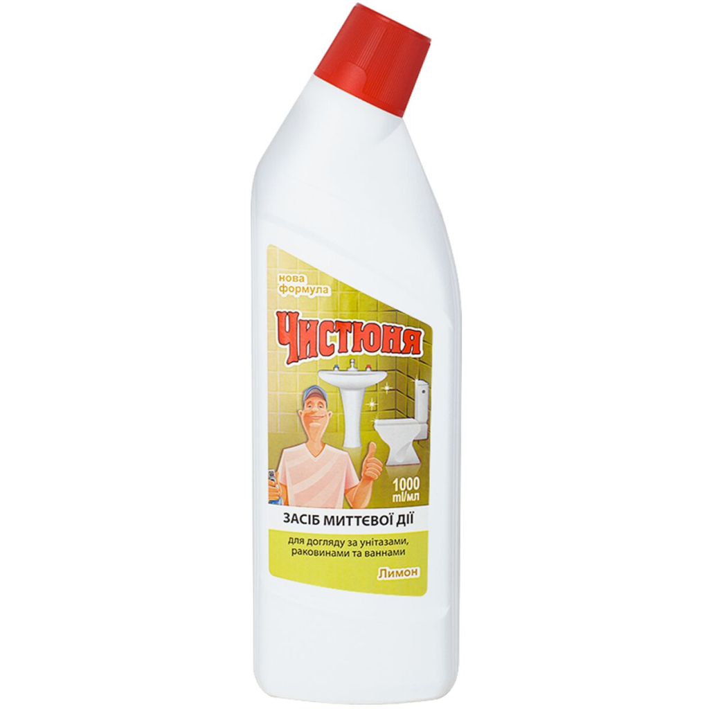 Засіб для чищення унітазу Чистюня Лимон 1 л (4820168430268) Засіб для чищення унітазу Чистюня Лимон 1 л (4820168430268)