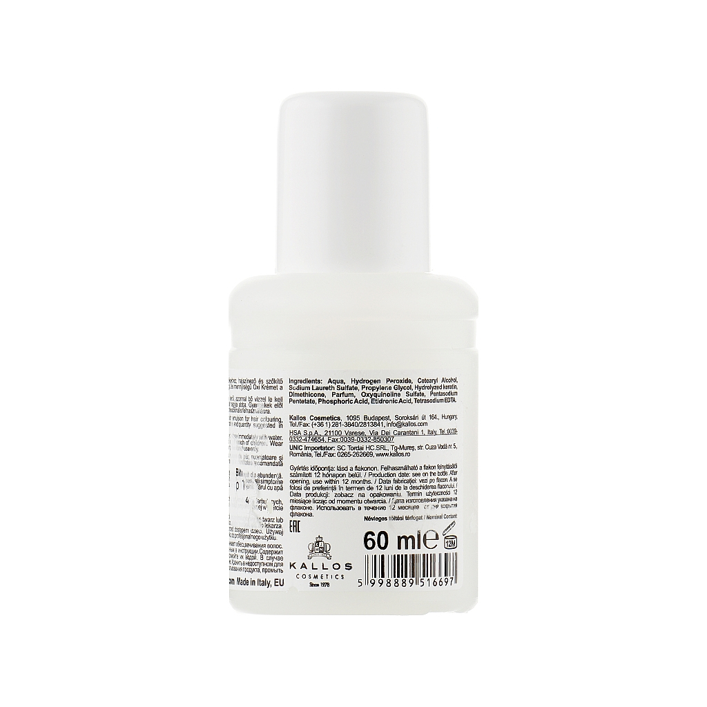 Окислювач для волосся Kallos Cosmetics Oxi Oxidation Emulsion With Parfum 6% 60 мл (5998889516697) - фото 2 Окислювач для волосся Kallos Cosmetics Oxi Oxidation Emulsion With Parfum 6% 60 мл (5998889516697) - фото 2