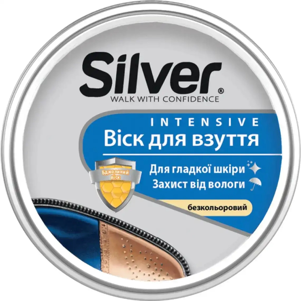 Віск для взуття Silver Intensive Безкольоровий 50 мл (8690757010388) - фото 1