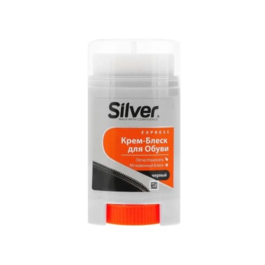 Крем для взуття Silver Крем-блиск Чорний 50 мл (8690757162025) - фото 1
