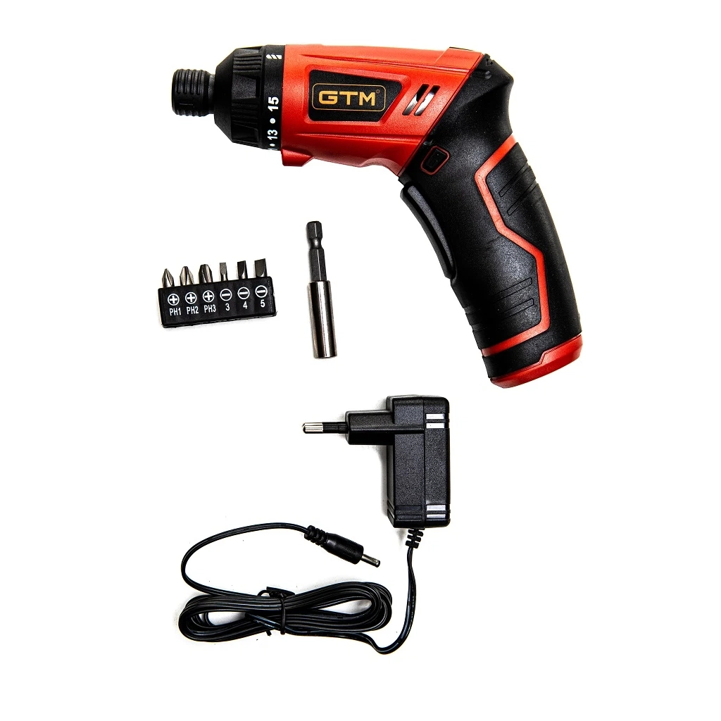 Викрутка акумуляторна GTM SD3,6/5, 3,6В, 1,3Ah, 5Нм, 0-210об/хв. (SD3,6/5) - фото 4 Викрутка акумуляторна GTM SD3,6/5, 3,6В, 1,3Ah, 5Нм, 0-210об/хв. (SD3,6/5) - фото 4