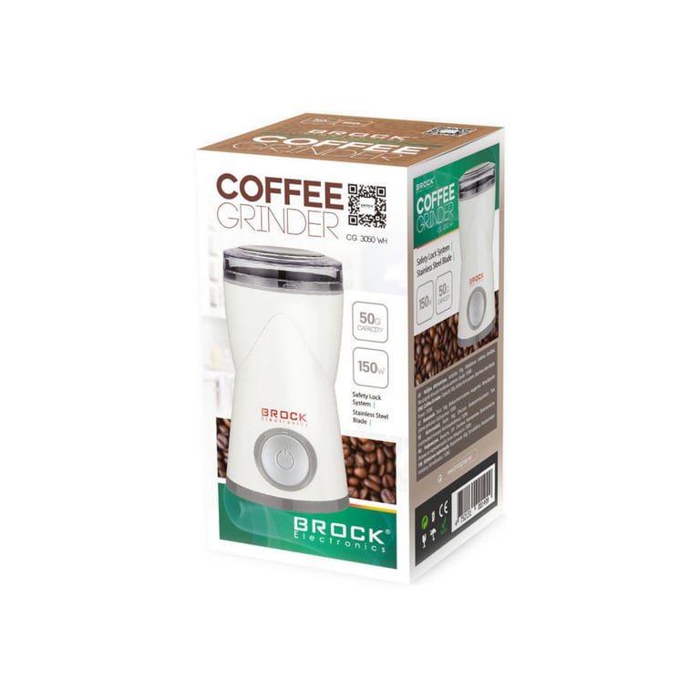 Кавомолка Brock CG 3050 WH - фото 2