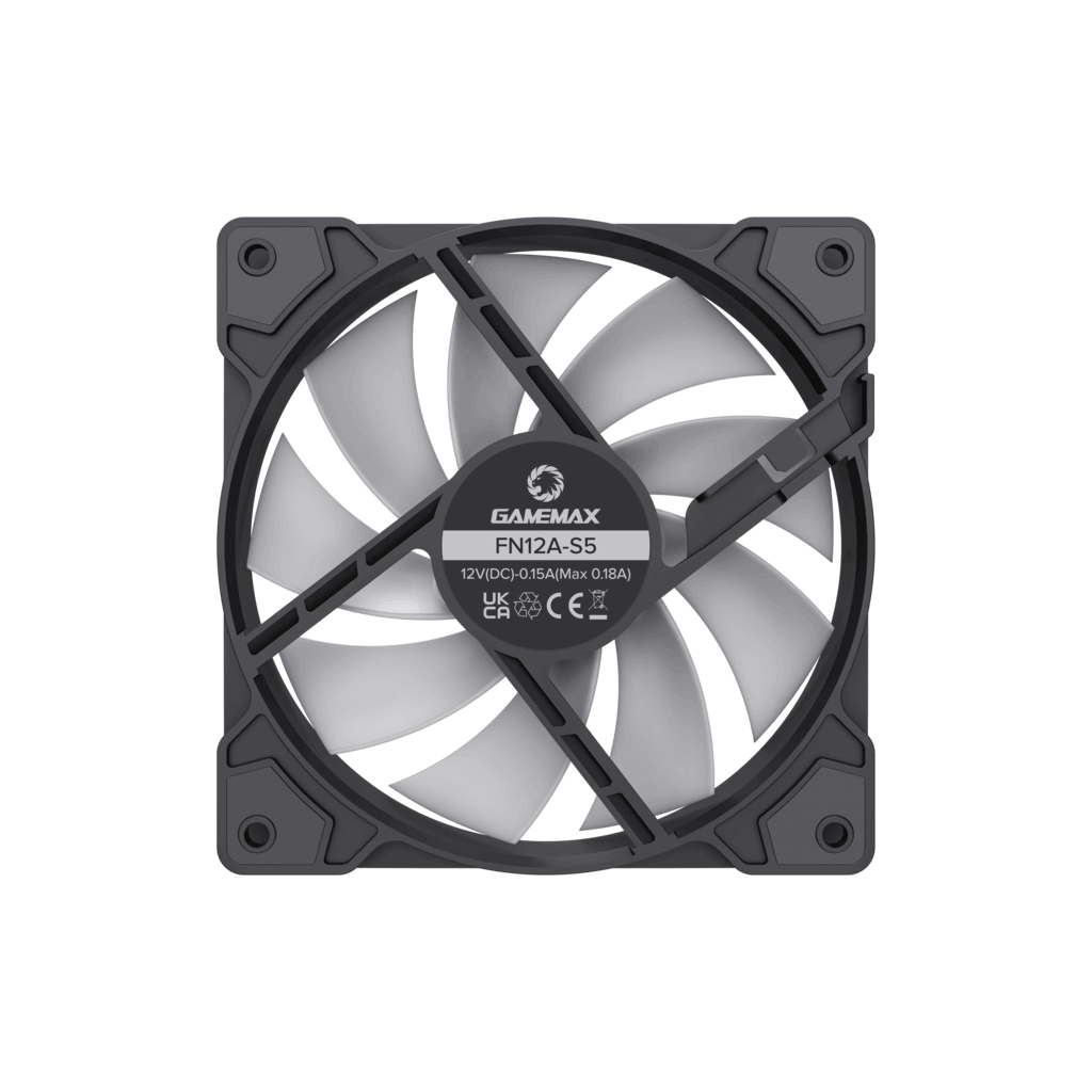 Кулер до корпусу Gamemax FN12A-S5 - фото 8 Кулер до корпусу Gamemax FN12A-S5 - фото 8
