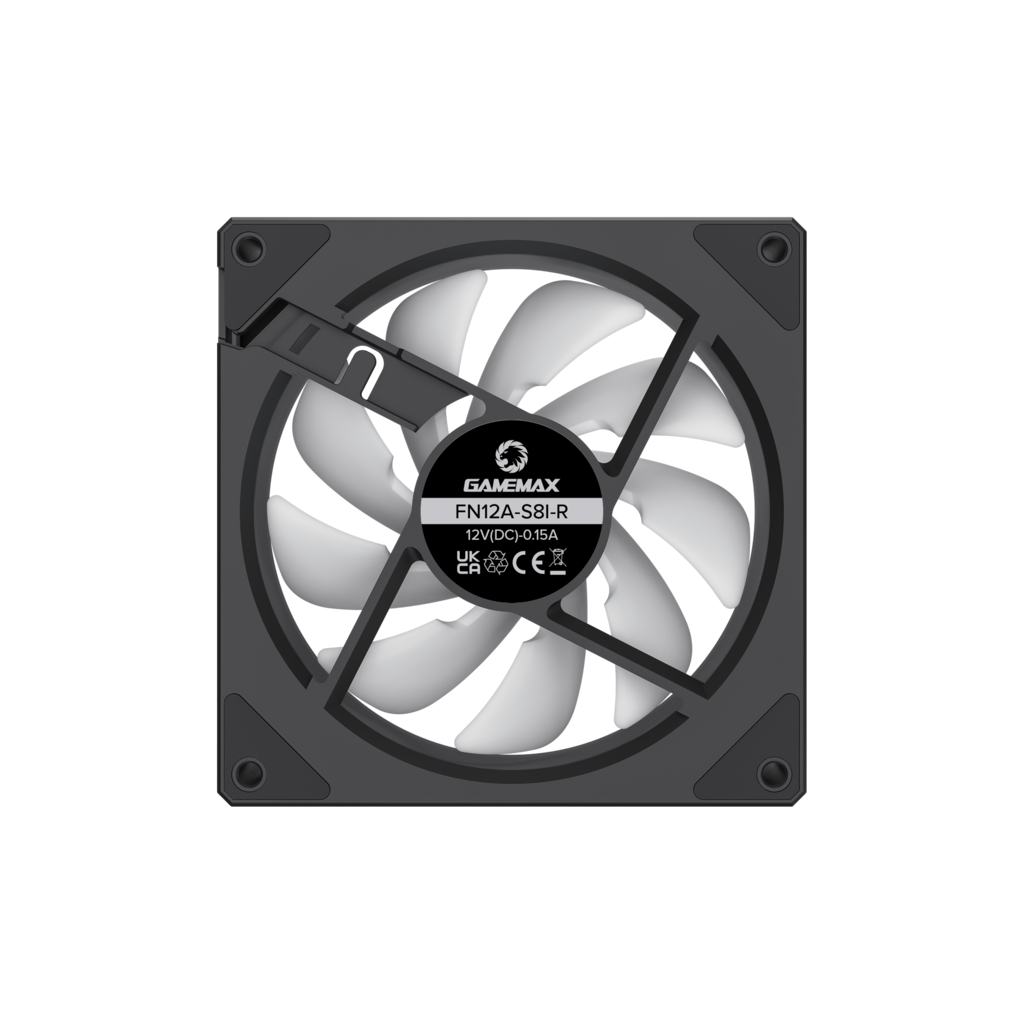 Кулер до корпусу Gamemax FN12A-S8I-R - фото 10 Кулер до корпусу Gamemax FN12A-S8I-R - фото 10