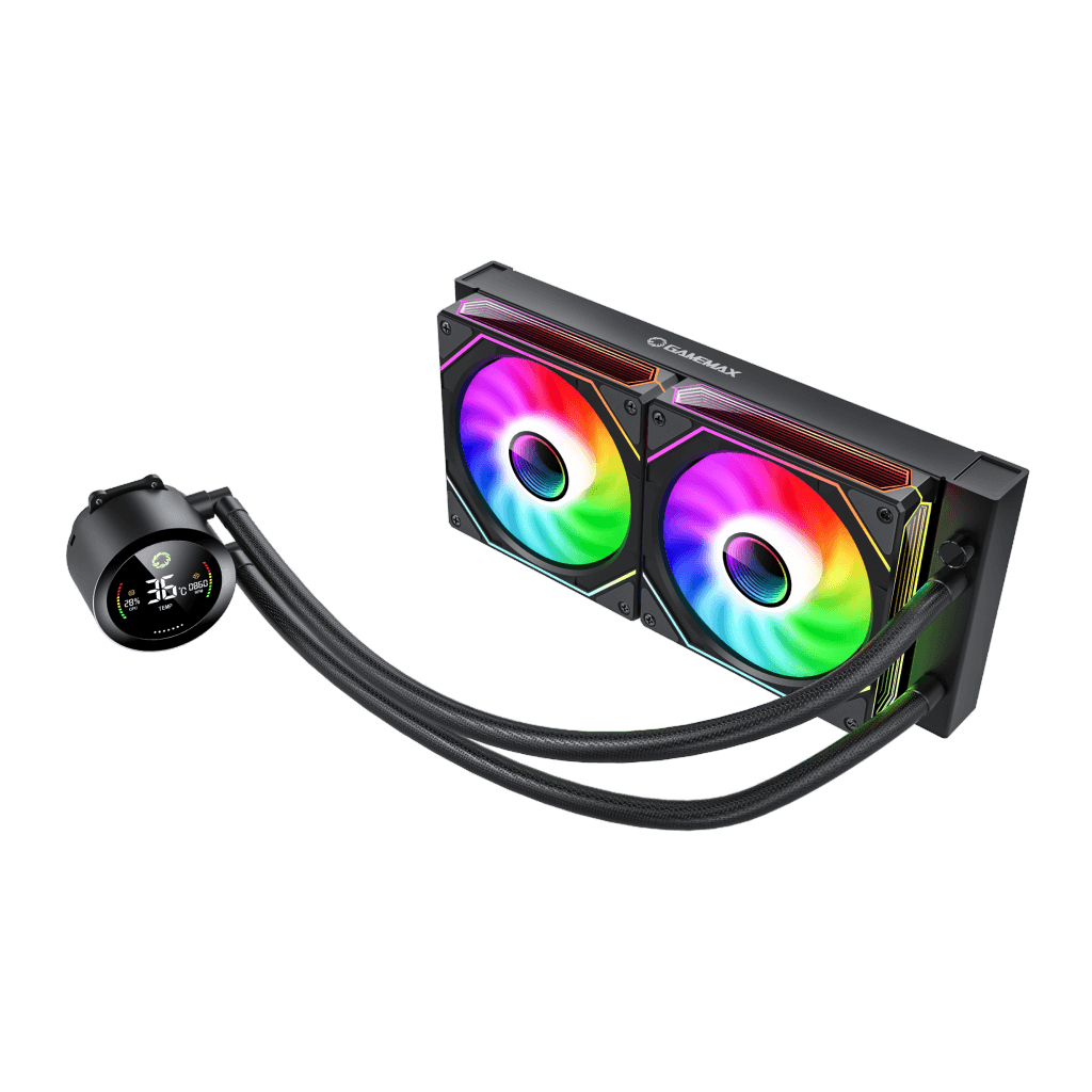 Система рідинного охолодження Gamemax IceBurg 240 Digital BK - фото 2 Система рідинного охолодження Gamemax IceBurg 240 Digital BK - фото 2