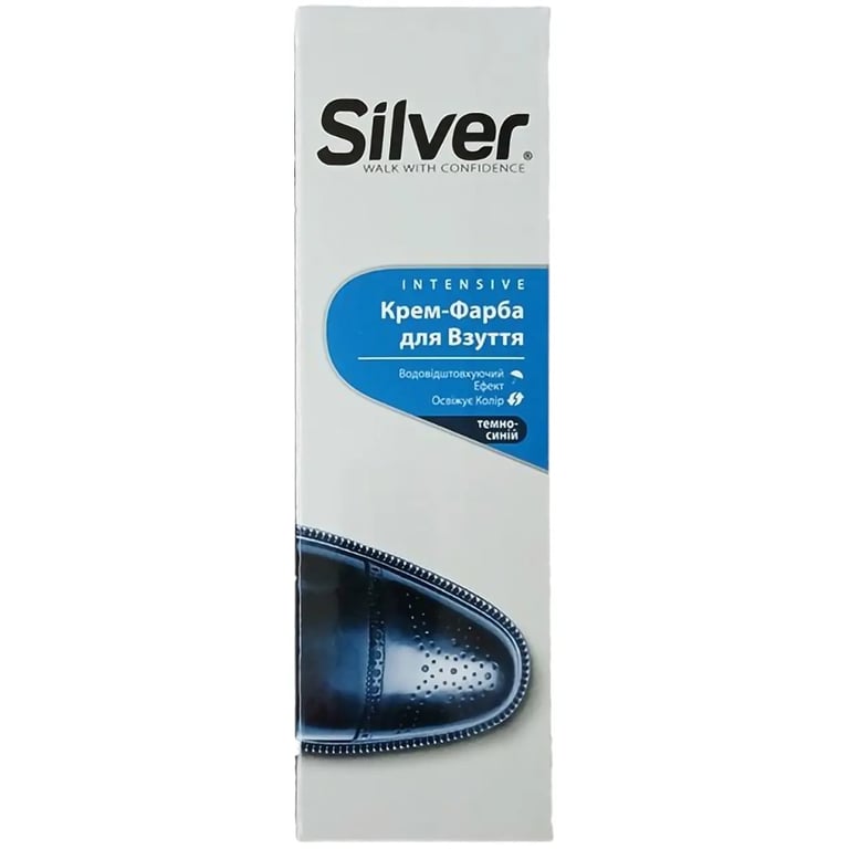 Фарба для взуття Silver Синя 75 мл (8690757005230) - фото 1