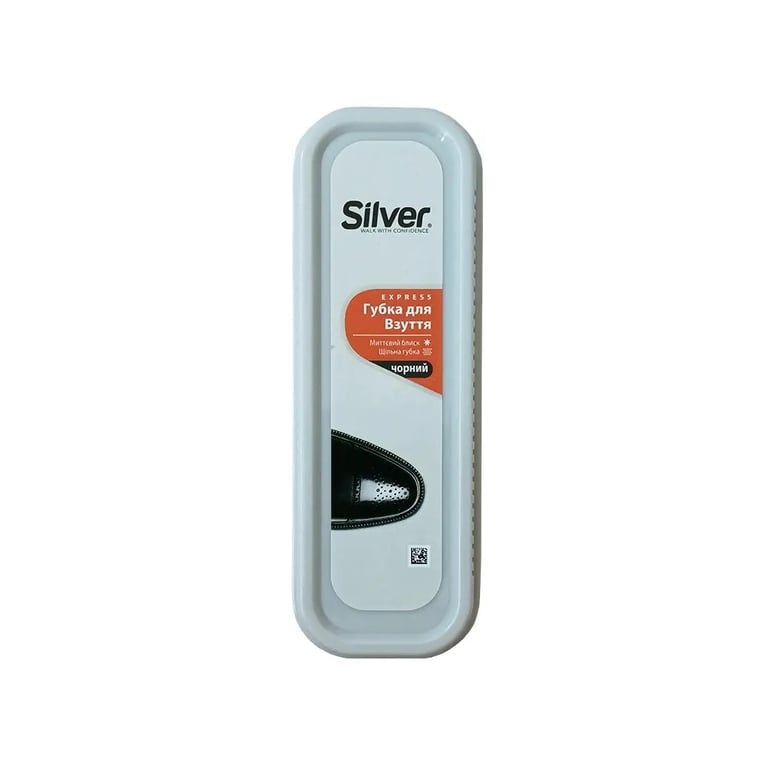 Губка для взуття Silver Стандартна Чорна 35 х 115 мм (8690757202035)