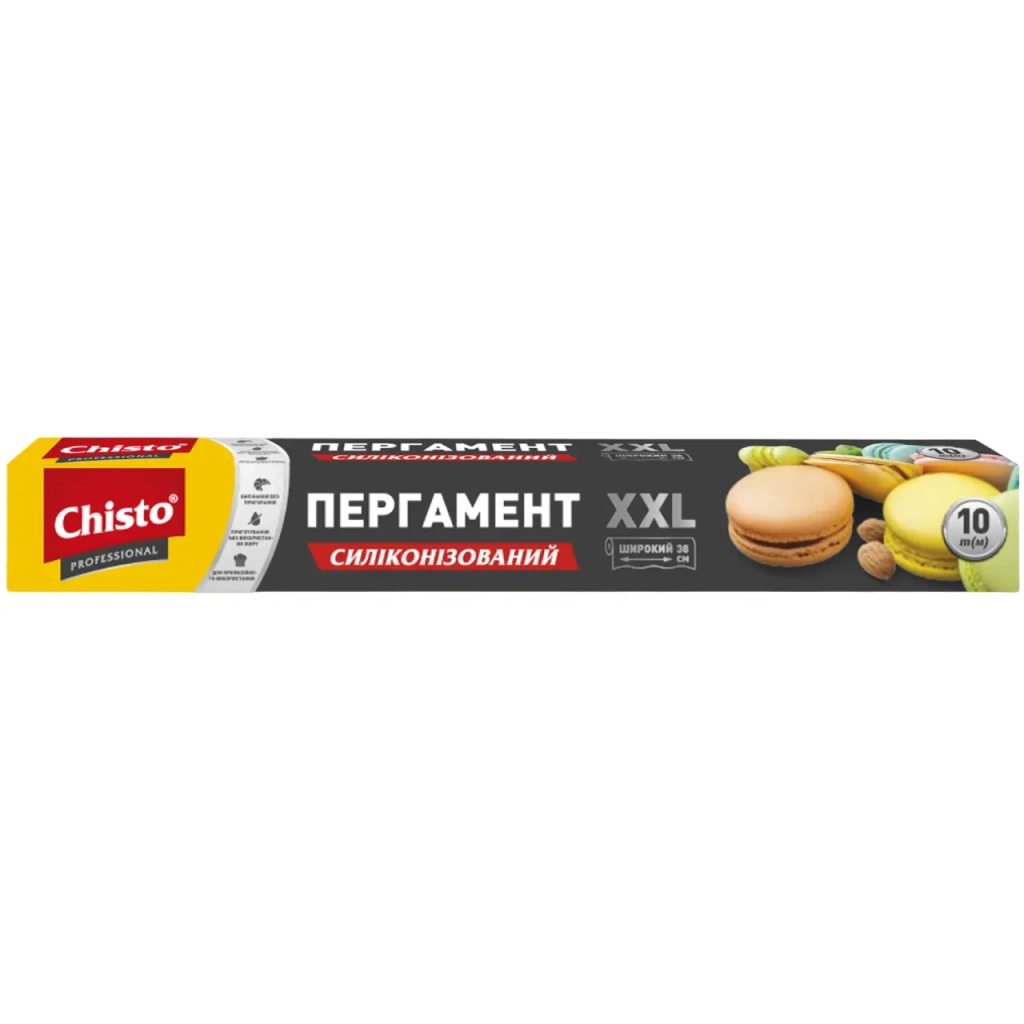 Папір для випічки пергаментний Chisto Professional XXL Широкий Силіконізований 38 см 10 м (4823098412380) - фото 1