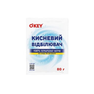 Засіб для видалення плям O'KEY Кисневий 100% 80 г (4820049384291) - фото 1