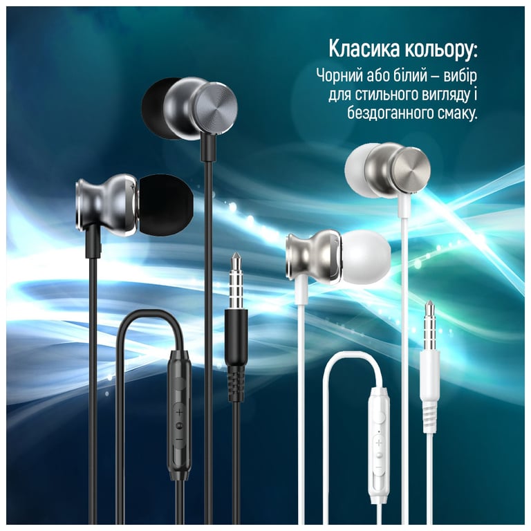 Навушники ColorWay 3.5 mm Wired Earphone UrbanBeat Black (CW-WD03BK) - фото 4