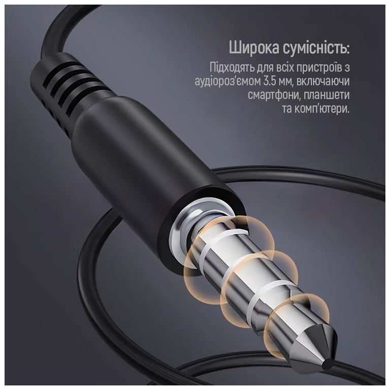 Навушники ColorWay 3.5 mm Wired Earphone UrbanBeat Black (CW-WD03BK) - фото 6