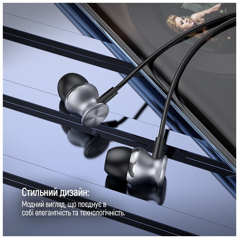 Навушники ColorWay 3.5 mm Wired Earphone UrbanBeat Black (CW-WD03BK) - фото 7