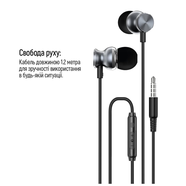 Навушники ColorWay 3.5 mm Wired Earphone UrbanBeat Black (CW-WD03BK) - фото 9