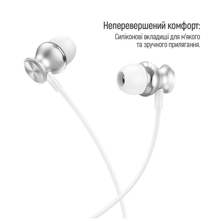 Навушники ColorWay 3.5 mm Wired Earphone UrbanBeat White (CW-WD03WT) - фото 3
