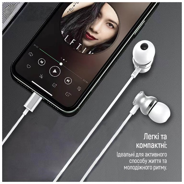 Навушники ColorWay 3.5 mm Wired Earphone UrbanBeat White (CW-WD03WT) - фото 8