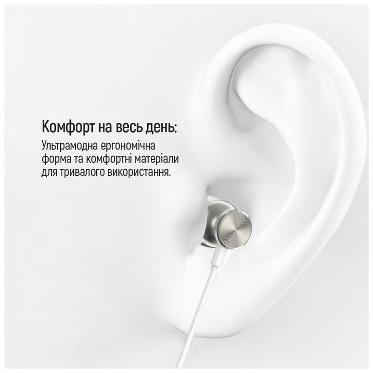 Навушники ColorWay 3.5 mm Wired Earphone UrbanBeat White (CW-WD03WT) - фото 10