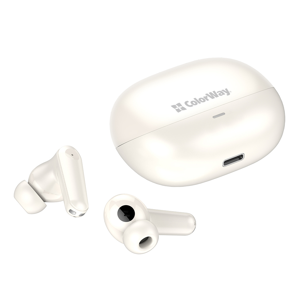 Навушники ColorWay Slim TWS-1 Earbuds Long Life Beige (CW-TWS1BE) - фото 11 Навушники ColorWay Slim TWS-1 Earbuds Long Life Beige (CW-TWS1BE) - фото 11