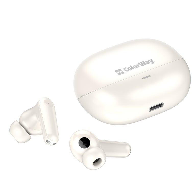 Навушники ColorWay Slim TWS-1 Earbuds Long Life Beige (CW-TWS1BE) - фото 11