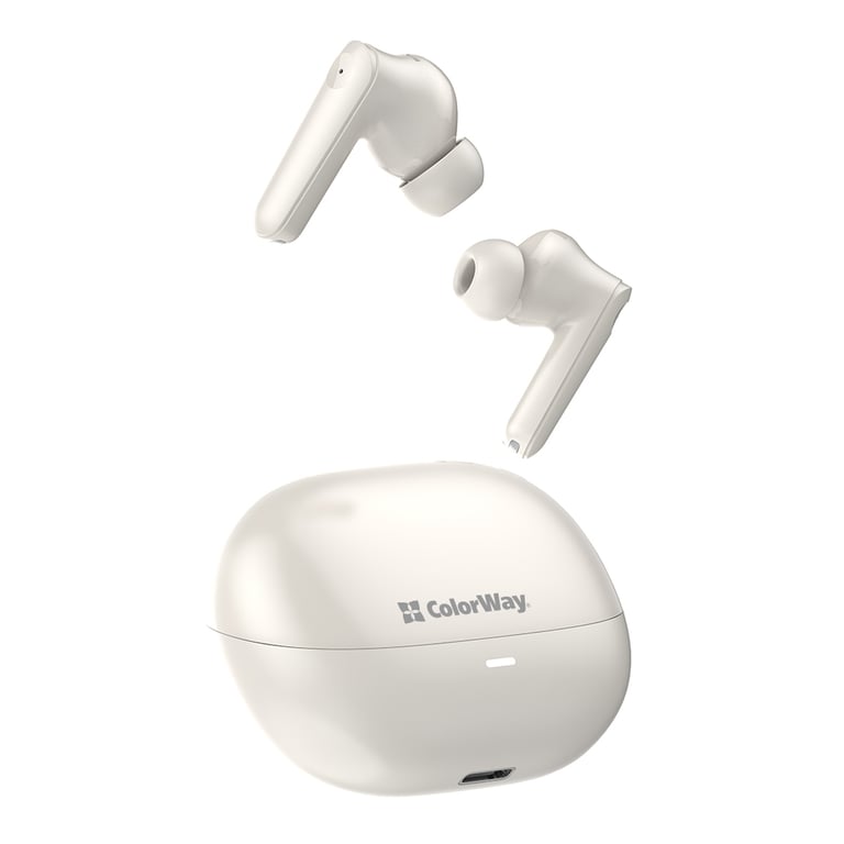 Навушники ColorWay Slim TWS-1 Earbuds Long Life Beige (CW-TWS1BE) - фото 10