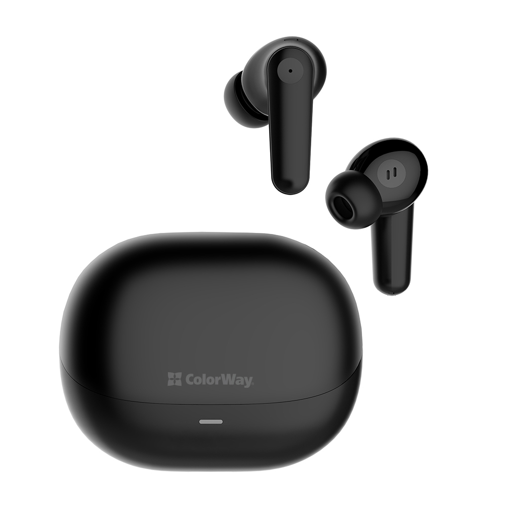 Навушники ColorWay Slim TWS-1 Earbuds Long Life Black (CW-TWS1BK1) Навушники ColorWay Slim TWS-1 Earbuds Long Life Black (CW-TWS1BK1)