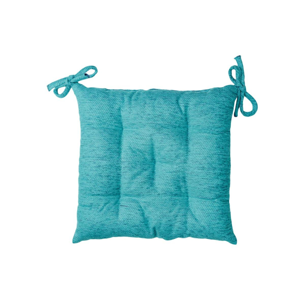 Подушка на стілець Прованс CHENILLA Бірюзова 40х40 (034857) - фото 1 Подушка на стілець Прованс CHENILLA Бірюзова 40х40 (034857) - фото 1