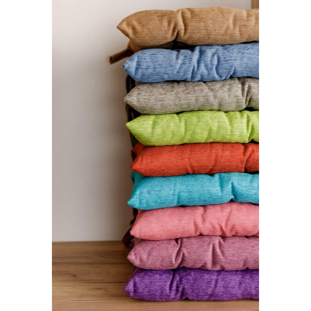 Подушка на стілець Прованс CHENILLA Бірюзова 40х40 (034857) - фото 4 Подушка на стілець Прованс CHENILLA Бірюзова 40х40 (034857) - фото 4