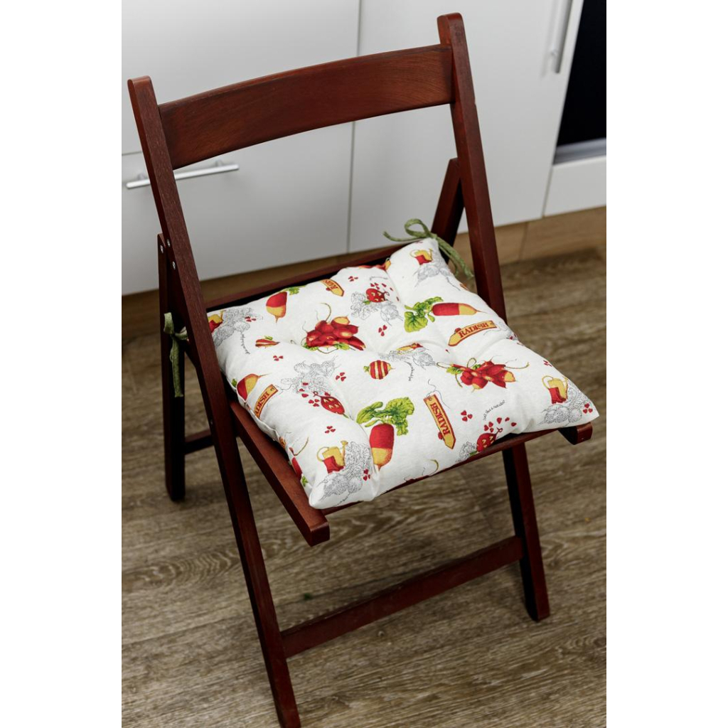 Подушка на стілець Прованс Radish 40х40 (032968) - фото 2 Подушка на стілець Прованс Radish 40х40 (032968) - фото 2