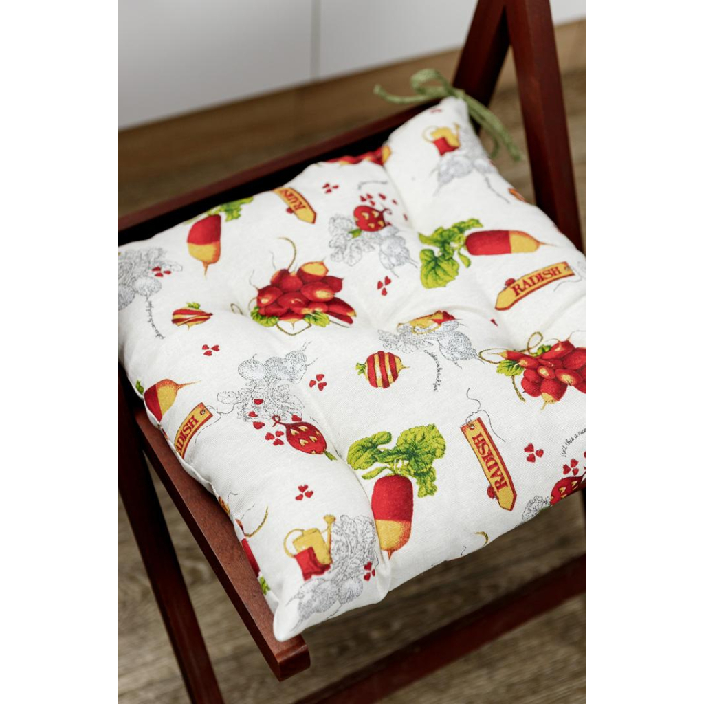Подушка на стілець Прованс Radish 40х40 (032968) - фото 3 Подушка на стілець Прованс Radish 40х40 (032968) - фото 3