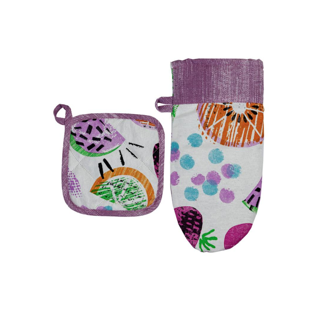 Кухонна прихватка Прованс Рукавичка Violet cherries 29х15 (032956) - фото 3 Кухонна прихватка Прованс Рукавичка Violet cherries 29х15 (032956) - фото 3