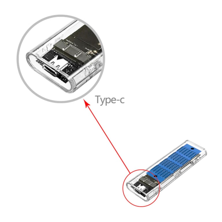 Кишеня зовнішня Dynamode M.2 SSD NVMe/SATA combo ч-з USB3.2 GEN2 Type-C (DM-CAD-SSD09) - фото 5